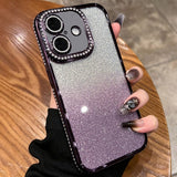 Diamond Gradient Glitter TPU Phone Case, For iPhone 17e / 16e, For iPhone 17 Pro Max, For iPhone 17 Pro, For iPhone 17, For iPhone Air, For iPhone 16 Pro Max, For iPhone 16 Pro, For iPhone 16 Plus