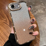 Diamond Gradient Glitter TPU Phone Case, For iPhone 17e / 16e, For iPhone 17 Pro Max, For iPhone 17 Pro, For iPhone 17, For iPhone Air, For iPhone 16 Pro Max, For iPhone 16 Pro, For iPhone 16 Plus