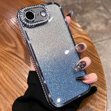 Diamond Gradient Glitter TPU Phone Case, For iPhone 17e / 16e, For iPhone 17 Pro Max, For iPhone 17 Pro, For iPhone 17, For iPhone Air, For iPhone 16 Pro Max, For iPhone 16 Pro, For iPhone 16 Plus