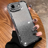 Diamond Gradient Glitter TPU Phone Case, For iPhone 17e / 16e, For iPhone 17 Pro Max, For iPhone 17 Pro, For iPhone 17, For iPhone Air, For iPhone 16 Pro Max, For iPhone 16 Pro, For iPhone 16 Plus
