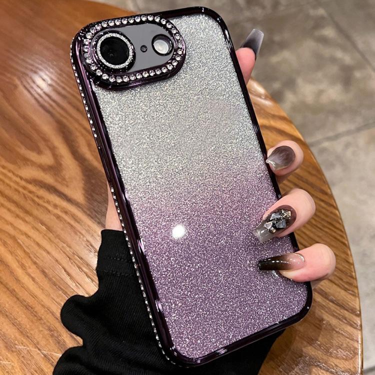 Diamond Gradient Glitter TPU Phone Case, For iPhone 17e / 16e, For iPhone 17 Pro Max, For iPhone 17 Pro, For iPhone 17, For iPhone Air, For iPhone 16 Pro Max, For iPhone 16 Pro, For iPhone 16 Plus