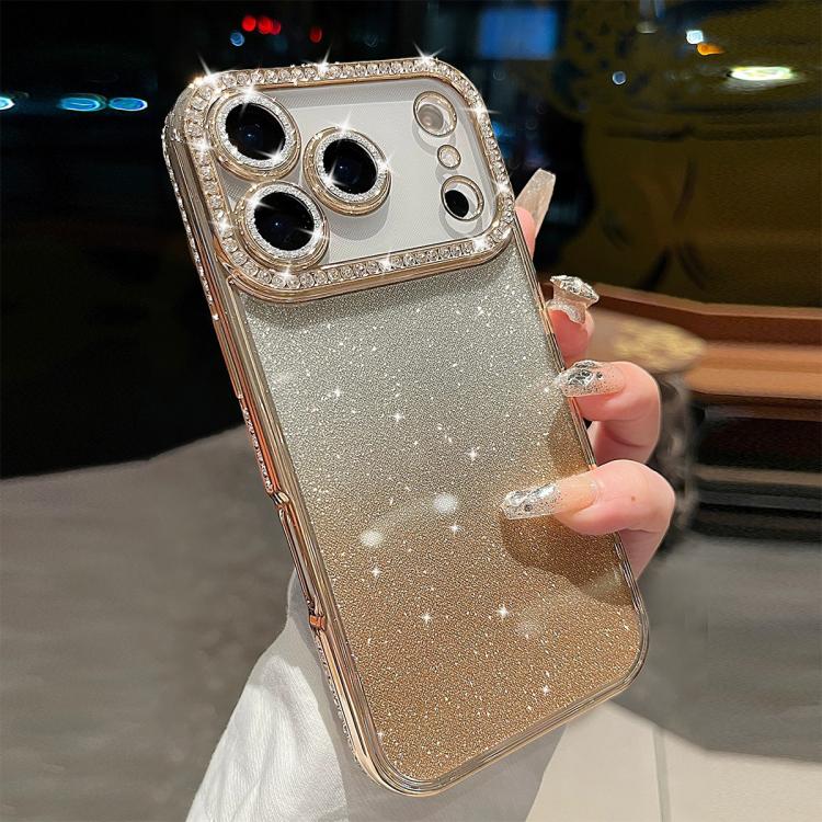 Diamond Gradient Glitter TPU Phone Case, For iPhone 17e / 16e, For iPhone 17 Pro Max, For iPhone 17 Pro, For iPhone 17, For iPhone Air, For iPhone 16 Pro Max, For iPhone 16 Pro, For iPhone 16 Plus