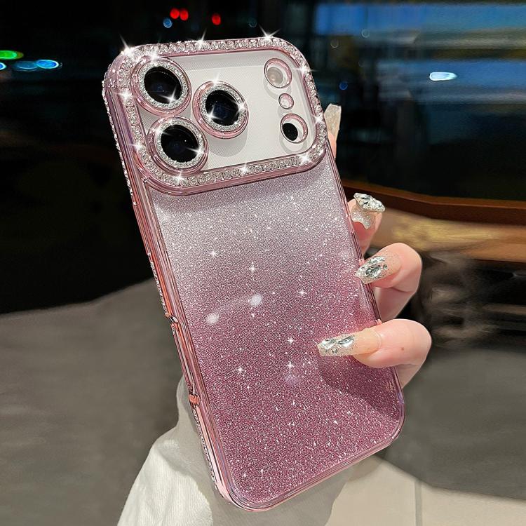 Diamond Gradient Glitter TPU Phone Case, For iPhone 17e / 16e, For iPhone 17 Pro Max, For iPhone 17 Pro, For iPhone 17, For iPhone Air, For iPhone 16 Pro Max, For iPhone 16 Pro, For iPhone 16 Plus