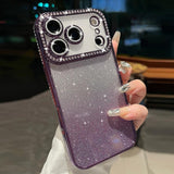 Diamond Gradient Glitter TPU Phone Case, For iPhone 17e / 16e, For iPhone 17 Pro Max, For iPhone 17 Pro, For iPhone 17, For iPhone Air, For iPhone 16 Pro Max, For iPhone 16 Pro, For iPhone 16 Plus