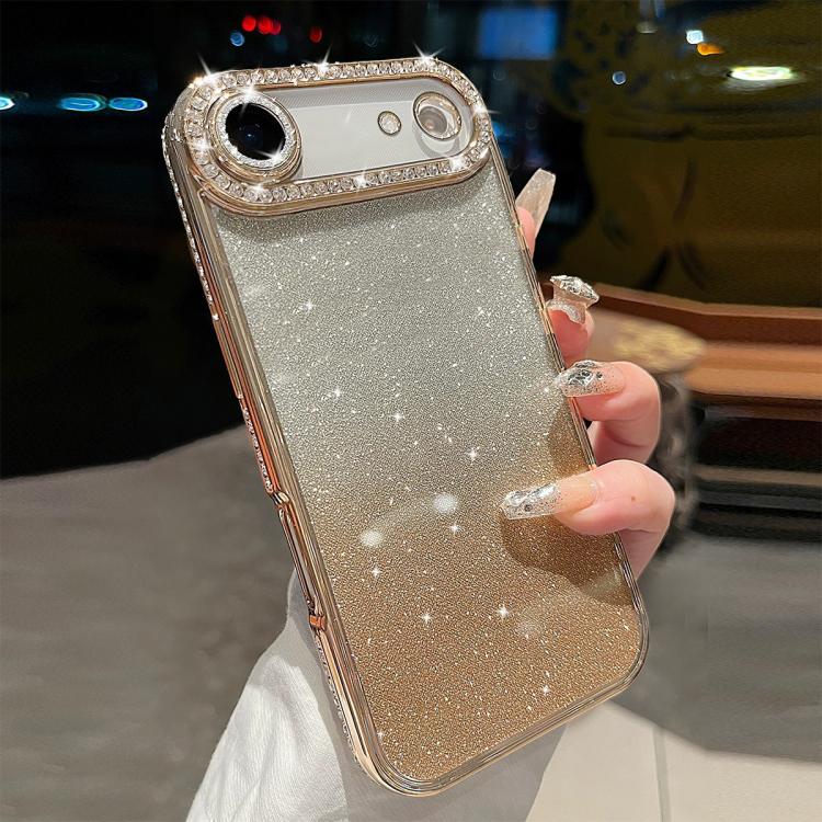 Diamond Gradient Glitter TPU Phone Case, For iPhone 17e / 16e, For iPhone 17 Pro Max, For iPhone 17 Pro, For iPhone 17, For iPhone Air, For iPhone 16 Pro Max, For iPhone 16 Pro, For iPhone 16 Plus