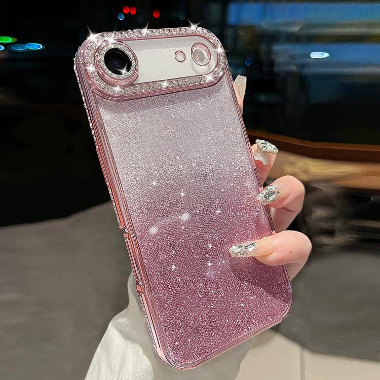 Diamond Gradient Glitter TPU Phone Case, For iPhone 17e / 16e, For iPhone 17 Pro Max, For iPhone 17 Pro, For iPhone 17, For iPhone Air, For iPhone 16 Pro Max, For iPhone 16 Pro, For iPhone 16 Plus