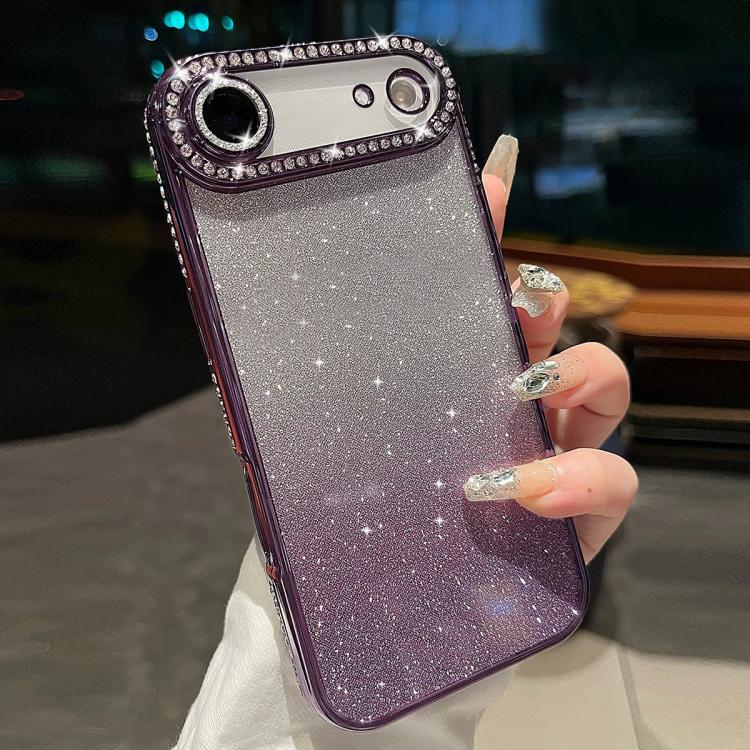 Diamond Gradient Glitter TPU Phone Case, For iPhone 17e / 16e, For iPhone 17 Pro Max, For iPhone 17 Pro, For iPhone 17, For iPhone Air, For iPhone 16 Pro Max, For iPhone 16 Pro, For iPhone 16 Plus