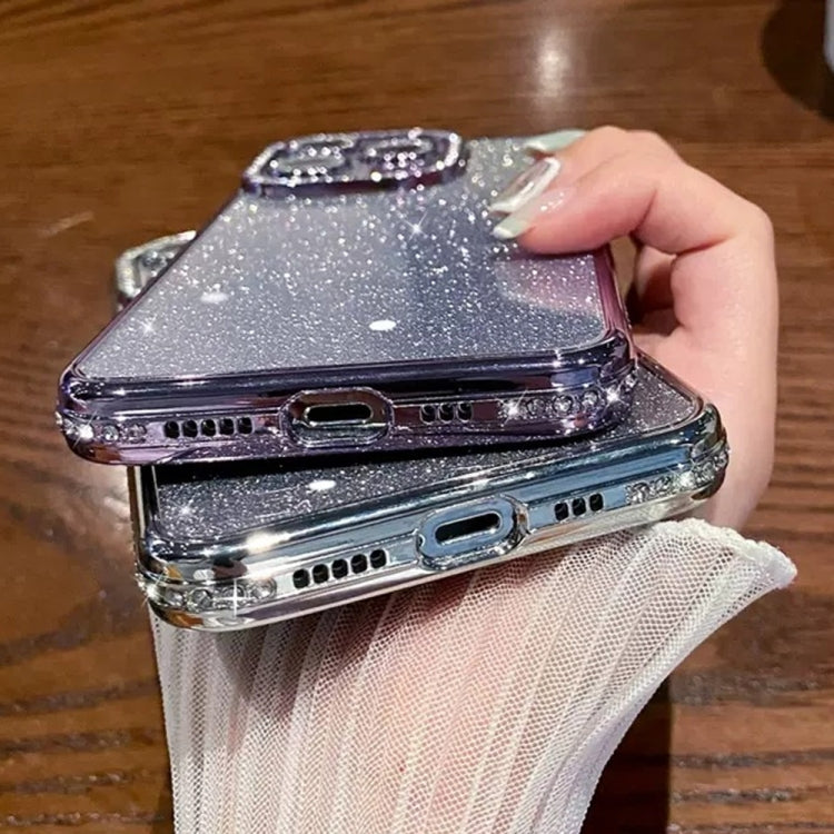 Diamond Gradient Glitter TPU Phone Case, For iPhone 14 Pro Max, For iPhone 13 Pro Max, For iPhone 13 Pro, For iPhone 13, For iPhone 12, For iPhone 12 Pro Max, For iPhone  12 Pro, For iPhone 11 Pro Max