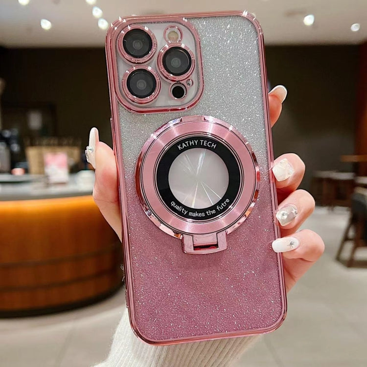 Electroplated Holder Gradient Glitter MagSafe Phone Case, For iPhone 14 Pro Max, For iPhone 7 / 8 / SE 2022, For iPhone 13 Pro Max, For iPhone 13 Pro, For iPhone 13, For iPhone 13 mini, For iPhone 12, For iPhone 12 Pro Max
