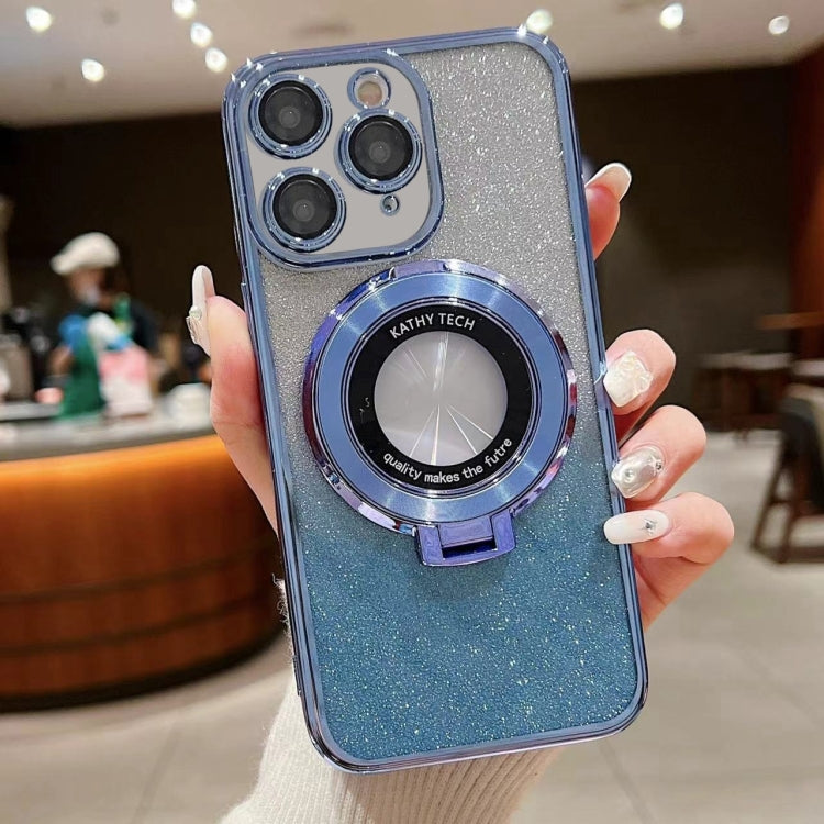 Electroplated Holder Gradient Glitter MagSafe Phone Case, For iPhone  12 Pro, For iPhone 12 mini, For iPhone 11 Pro Max, For iPhone  11, For iPhone 11 Pro, For iPhone X / XS, For iPhone XR, For iPhone XS Max