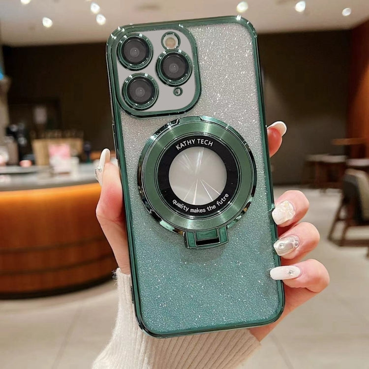 Electroplated Holder Gradient Glitter MagSafe Phone Case, For iPhone  12 Pro, For iPhone 12 mini, For iPhone 11 Pro Max, For iPhone  11, For iPhone 11 Pro, For iPhone X / XS, For iPhone XR, For iPhone XS Max