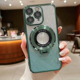 Electroplated Holder Gradient Glitter MagSafe Phone Case, For iPhone  12 Pro, For iPhone 12 mini, For iPhone 11 Pro Max, For iPhone  11, For iPhone 11 Pro, For iPhone X / XS, For iPhone XR, For iPhone XS Max