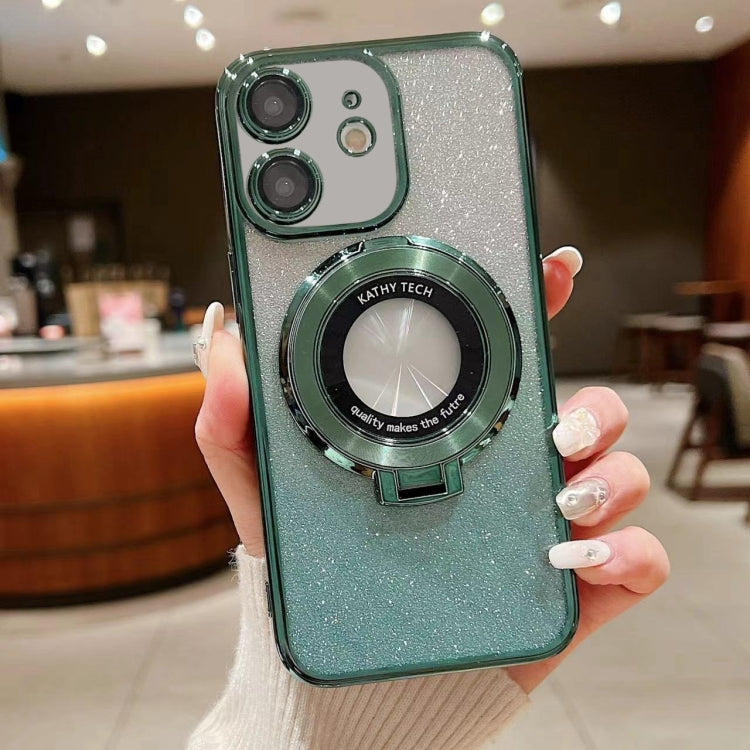 Electroplated Holder Gradient Glitter MagSafe Phone Case, For iPhone  12 Pro, For iPhone 12 mini, For iPhone 11 Pro Max, For iPhone  11, For iPhone 11 Pro, For iPhone X / XS, For iPhone XR, For iPhone XS Max
