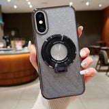 Electroplated Holder Gradient Glitter MagSafe Phone Case, For iPhone  12 Pro, For iPhone 12 mini, For iPhone 11 Pro Max, For iPhone  11, For iPhone 11 Pro, For iPhone X / XS, For iPhone XR, For iPhone XS Max