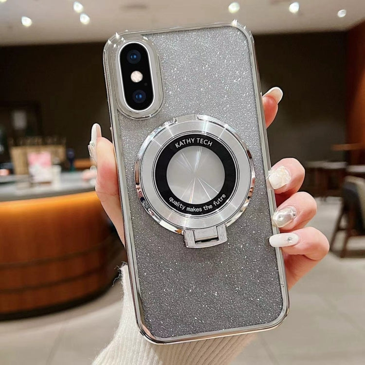 Electroplated Holder Gradient Glitter MagSafe Phone Case, For iPhone  12 Pro, For iPhone 12 mini, For iPhone 11 Pro Max, For iPhone  11, For iPhone 11 Pro, For iPhone X / XS, For iPhone XR, For iPhone XS Max