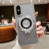 Electroplated Holder Gradient Glitter MagSafe Phone Case, For iPhone  12 Pro, For iPhone 12 mini, For iPhone 11 Pro Max, For iPhone  11, For iPhone 11 Pro, For iPhone X / XS, For iPhone XR, For iPhone XS Max