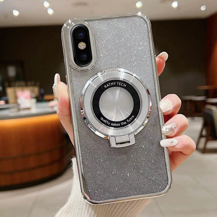 Electroplated Holder Gradient Glitter MagSafe Phone Case, For iPhone  12 Pro, For iPhone 12 mini, For iPhone 11 Pro Max, For iPhone  11, For iPhone 11 Pro, For iPhone X / XS, For iPhone XR, For iPhone XS Max