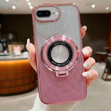 Electroplated Holder Gradient Glitter MagSafe Phone Case, For  iPhone 7 Plus / 8 Plus
