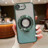 Electroplated Holder Gradient Glitter MagSafe Phone Case, For iPhone 14 Pro Max, For iPhone 7 / 8 / SE 2022, For iPhone 13 Pro Max, For iPhone 13 Pro, For iPhone 13, For iPhone 13 mini, For iPhone 12, For iPhone 12 Pro Max