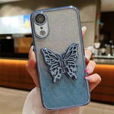 Electroplated Gradient Glitter 3D Butterfly TPU Phone Case, For iPhone 11 Pro, For iPhone X / XS, For iPhone XR, For iPhone XS Max, For iPhone 7 Plus / 8 Plus