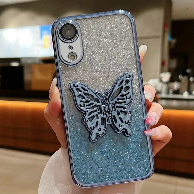 Electroplated Gradient Glitter 3D Butterfly TPU Phone Case, For iPhone 11 Pro, For iPhone X / XS, For iPhone XR, For iPhone XS Max, For iPhone 7 Plus / 8 Plus