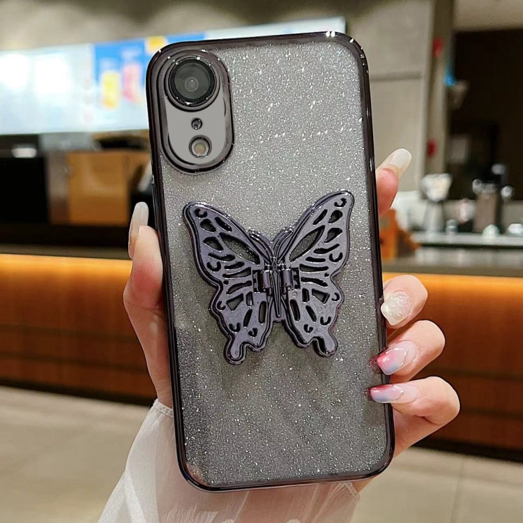Electroplated Gradient Glitter 3D Butterfly TPU Phone Case, For iPhone 11 Pro, For iPhone X / XS, For iPhone XR, For iPhone XS Max, For iPhone 7 Plus / 8 Plus