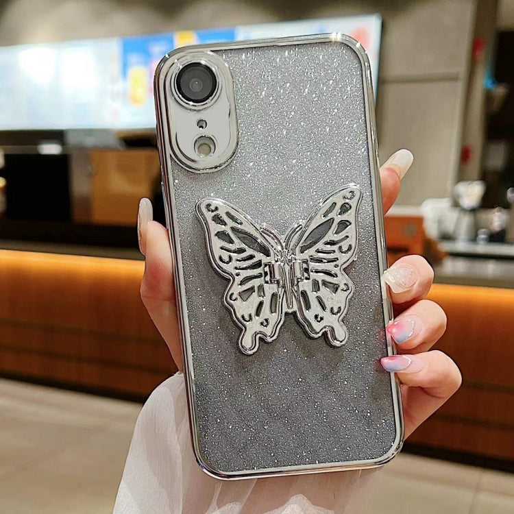 Electroplated Gradient Glitter 3D Butterfly TPU Phone Case, For iPhone 11 Pro, For iPhone X / XS, For iPhone XR, For iPhone XS Max, For iPhone 7 Plus / 8 Plus