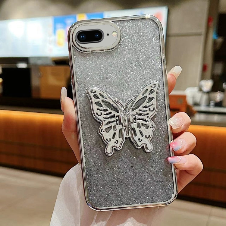 Electroplated Gradient Glitter 3D Butterfly TPU Phone Case, For iPhone 11 Pro, For iPhone X / XS, For iPhone XR, For iPhone XS Max, For iPhone 7 Plus / 8 Plus