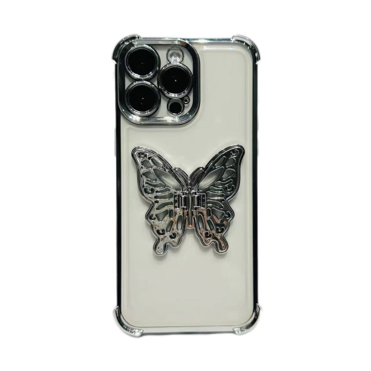 Electrpolated 3D Butterfly Holder TPU Phone Case, For iPhone X / XS, For iPhone XR, For iPhone XS Max, For iPhone 7 Plus / 8 Plus