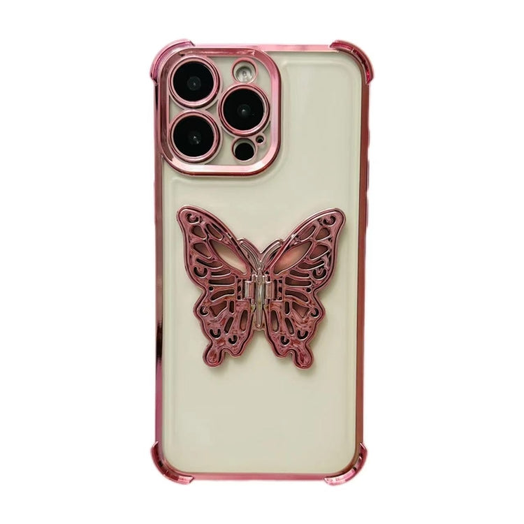 Electrpolated 3D Butterfly Holder TPU Phone Case, For iPhone X / XS, For iPhone XR, For iPhone XS Max, For iPhone 7 Plus / 8 Plus