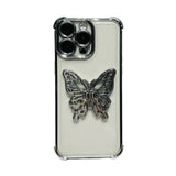 Electrpolated 3D Butterfly Holder TPU Phone Case, For iPhone X / XS, For iPhone XR, For iPhone XS Max, For iPhone 7 Plus / 8 Plus