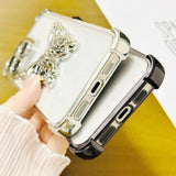 Electrpolated 3D Butterfly Holder TPU Phone Case, For iPhone X / XS, For iPhone XR, For iPhone XS Max, For iPhone 7 Plus / 8 Plus