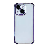 Electrpolated Space Four-corner Shockproof TPU Phone Case, For iPhone 13 Pro, For iPhone 13, For iPhone 12, For iPhone 12 Pro Max