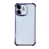 Electrpolated Space Four-corner Shockproof TPU Phone Case, For iPhone 13 Pro, For iPhone 13, For iPhone 12, For iPhone 12 Pro Max