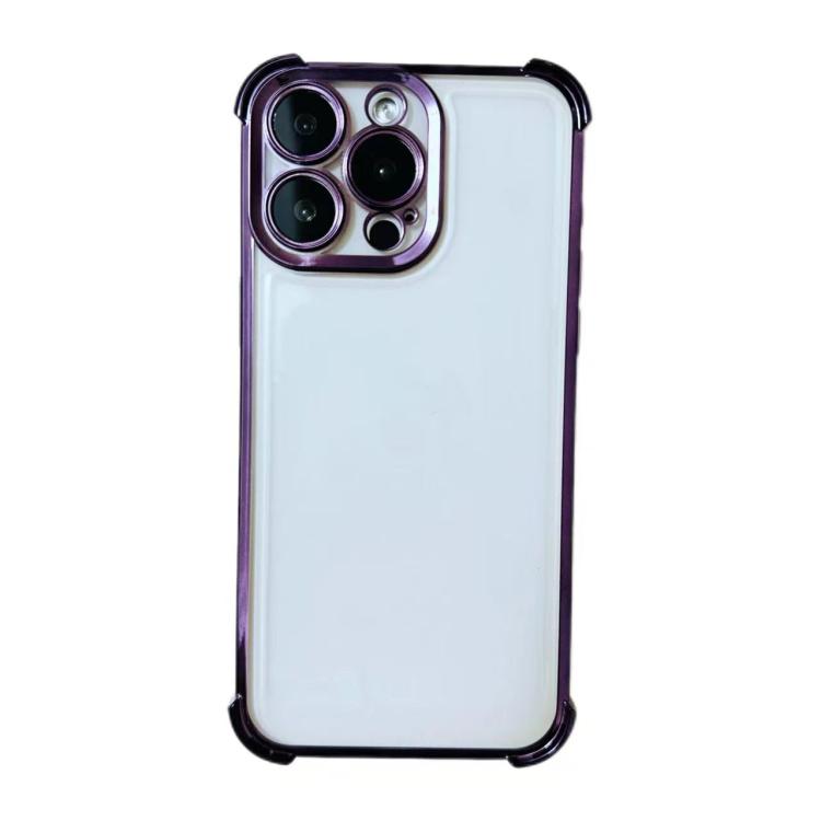 Electrpolated Space Four-corner Shockproof TPU Phone Case, For iPhone 13 Pro, For iPhone 13, For iPhone 12, For iPhone 12 Pro Max