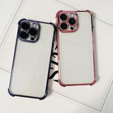 Electrpolated Space Four-corner Shockproof TPU Phone Case, For iPhone 13 Pro, For iPhone 13, For iPhone 12, For iPhone 12 Pro Max