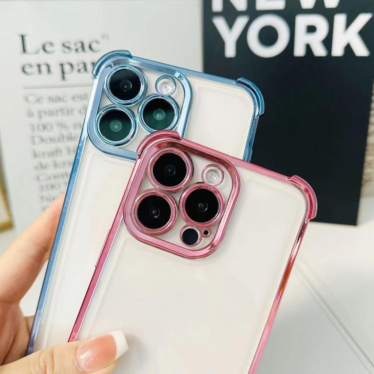Electrpolated Space Four-corner Shockproof TPU Phone Case, For iPhone 13 Pro, For iPhone 13, For iPhone 12, For iPhone 12 Pro Max