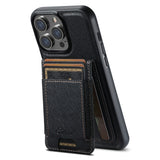 Suteni H17 Cross Grain Leather MagSafe Detachable Wallet Phone Case, For iPhone 14, For iPhone 14 Pro, For iPhone 14 Pro Max, For iPhone 13 Pro Max, For iPhone 13 Pro, For iPhone 13, For iPhone 12, For iPhone 12 Pro Max, For iPhone 12 Pro