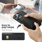 Suteni H17 Cross Grain Leather MagSafe Detachable Wallet Phone Case, For iPhone 14, For iPhone 14 Pro, For iPhone 14 Pro Max, For iPhone 13 Pro Max, For iPhone 13 Pro, For iPhone 13, For iPhone 12, For iPhone 12 Pro Max, For iPhone 12 Pro