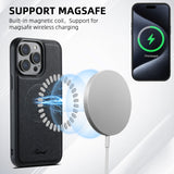 Suteni H17 Cross Grain Leather MagSafe Detachable Wallet Phone Case, For iPhone 14, For iPhone 14 Pro, For iPhone 14 Pro Max, For iPhone 13 Pro Max, For iPhone 13 Pro, For iPhone 13, For iPhone 12, For iPhone 12 Pro Max, For iPhone 12 Pro