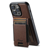 Suteni H17 Cross Grain Leather MagSafe Detachable Wallet Phone Case, For iPhone 14, For iPhone 14 Pro, For iPhone 14 Pro Max, For iPhone 13 Pro Max, For iPhone 13 Pro, For iPhone 13, For iPhone 12, For iPhone 12 Pro Max, For iPhone 12 Pro