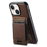 Suteni H17 Cross Grain Leather MagSafe Detachable Wallet Phone Case, For iPhone 14, For iPhone 14 Pro, For iPhone 14 Pro Max, For iPhone 13 Pro Max, For iPhone 13 Pro, For iPhone 13, For iPhone 12, For iPhone 12 Pro Max, For iPhone 12 Pro