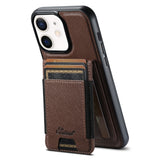 Suteni H17 Cross Grain Leather MagSafe Detachable Wallet Phone Case, For iPhone 13 Pro Max, For iPhone 13 Pro, For iPhone 13, For iPhone 12, For iPhone 12 Pro Max, For iPhone 12 Pro