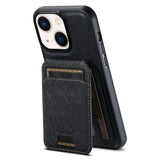 Suteni H18 Cross Grain MagSafe Wallet Leather Phone Case, For iPhone 14, For iPhone 14 Pro, For iPhone 14 Pro Max, For iPhone 13 Pro Max, For iPhone 13 Pro, For iPhone 13, For iPhone 12, For iPhone 12 Pro Max, For iPhone 12 Pro