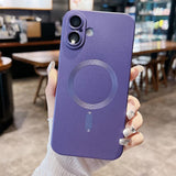 Metallic Paint Magsafe Liquid TPU Phone Case, For iPhone 17e / 16e, For iPhone 17 Pro Max, For iPhone 17 Pro, For iPhone 17, For iPhone Air