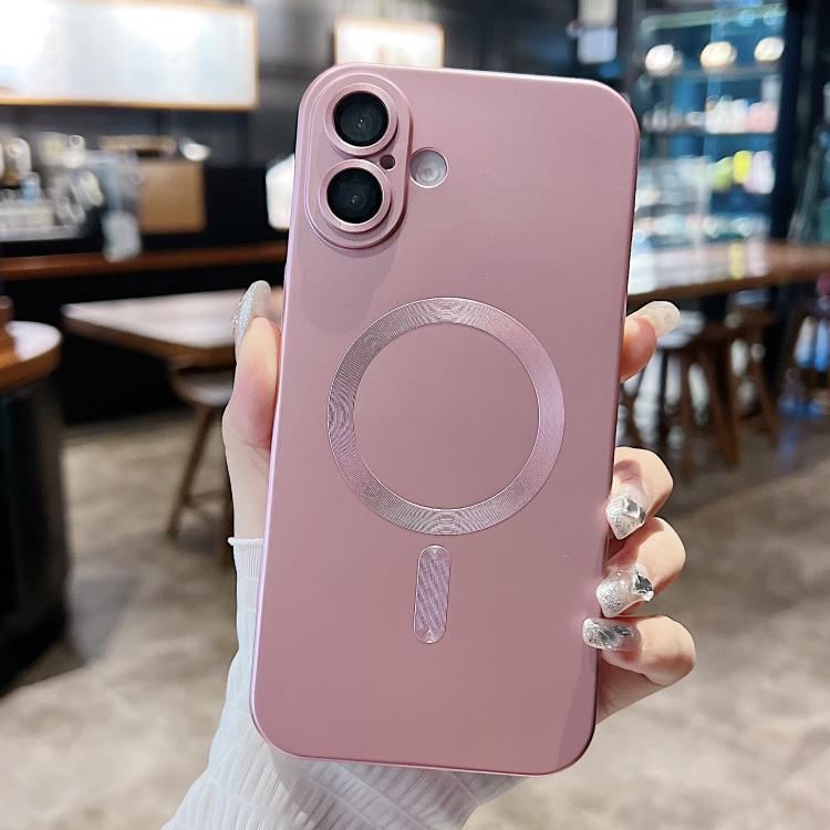 Metallic Paint Magsafe Liquid TPU Phone Case, For iPhone 17e / 16e, For iPhone 17 Pro Max, For iPhone 17 Pro, For iPhone 17, For iPhone Air
