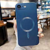 Metallic Paint Magsafe Liquid TPU Phone Case, For iPhone 17e / 16e, For iPhone 17 Pro Max, For iPhone 17 Pro, For iPhone 17, For iPhone Air