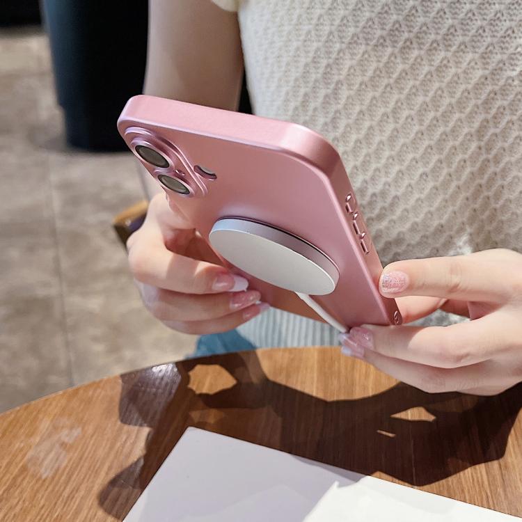 Metallic Paint Magsafe Liquid TPU Phone Case, For iPhone 17e / 16e, For iPhone 17 Pro Max, For iPhone 17 Pro, For iPhone 17, For iPhone Air