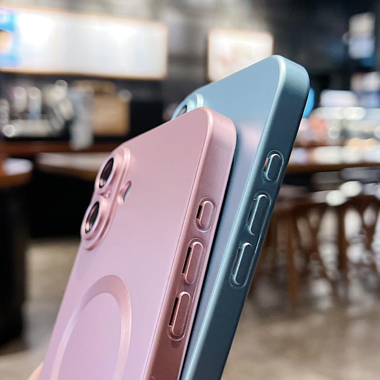 Metallic Paint Magsafe Liquid TPU Phone Case, For iPhone 17e / 16e, For iPhone 17 Pro Max, For iPhone 17 Pro, For iPhone 17, For iPhone Air