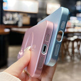 Metallic Paint Magsafe Liquid TPU Phone Case, For iPhone 17e / 16e, For iPhone 17 Pro Max, For iPhone 17 Pro, For iPhone 17, For iPhone Air